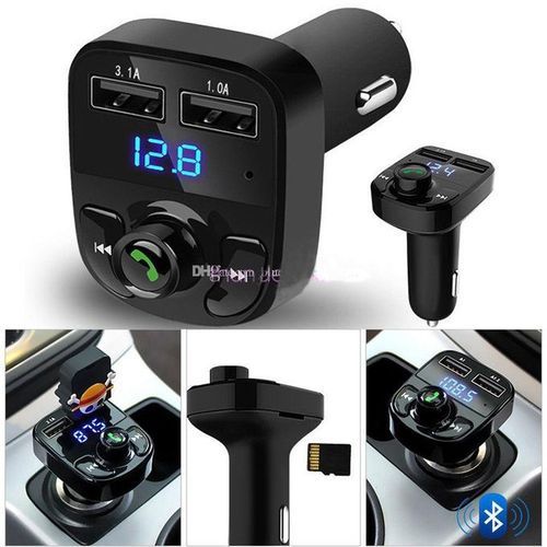 product_image_name-Wireless-Bluetooth Voiture Transmetteur Radio FM Sans Fil Avec Charge Rapide 2 USB Chargue Rapide , Chargeur Allume-1