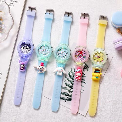 product_image_name-Generic-Trois (03) Montres lumineuses enfant, bracelet en silicone, dessin animé -1