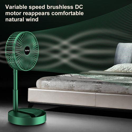 Ventilateur portatif, mini ventilateur portable rechargeable par USB, 6INCH  ventilateur de 3 vitesses-vert - Cdiscount Bricolage