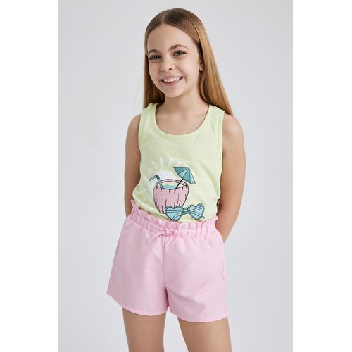 Short plage fille top
