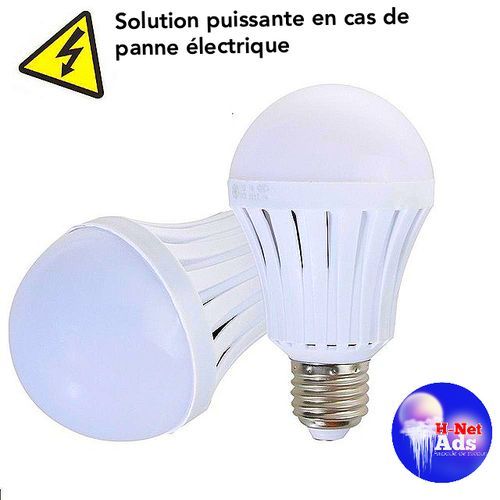 Ampoule Rechargeable LED - 7W E27 Lampe LED 2600mAh Ampoule de Secours  Rechargeable 6000K Blanc Froid pour Coupure de Courant[S304] - Cdiscount  Maison