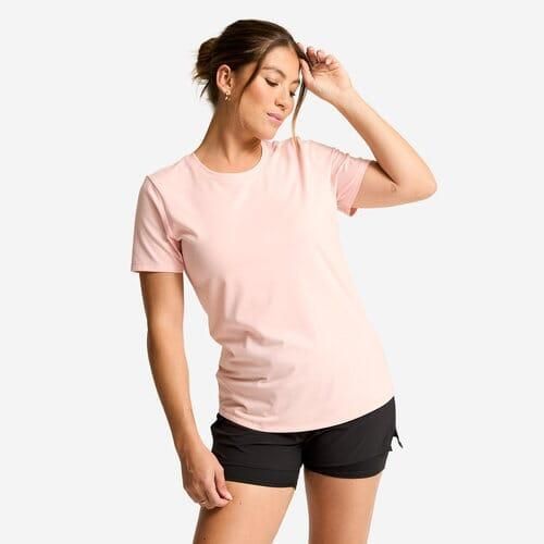 Decathlon Serviette De Bain Microfibre Douce - Pour Cheveux - Rose - image 2