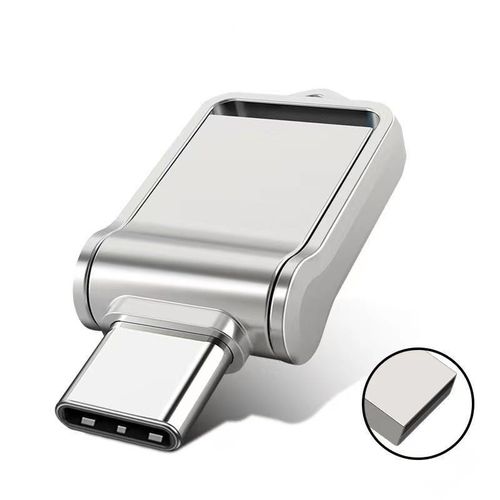 Generic Clé USB mini rotative 2-en-1 double interface Type-C / USB 128 Go haute vitesse - image 8