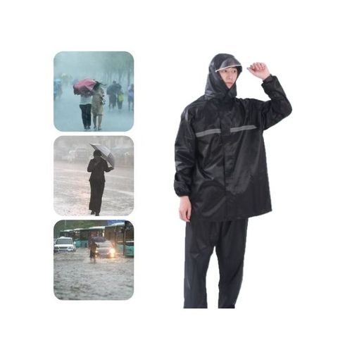 Imperméables Légers Pour Hommes Avec Bande Réfléchissante, Veste De Pluie À  Capuche Imperméable Et Combinaison De Pluie Pour Pantalon,XL,Green :  : Mode