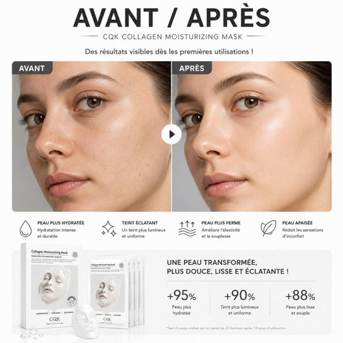 Generic  Collagen Moisturizing Mask – Masque Hydratant au Collagène 5PCS - image 7
