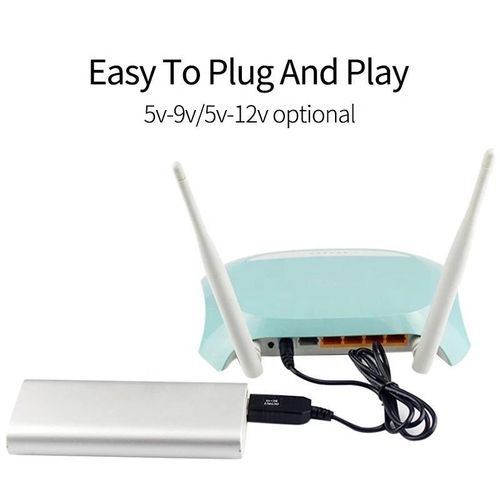 product_image_name-Generic-Câble Adaptateur USB Vers DC 9V/12V alimenter votre router avec le câble à l'aide d'un power bank-1