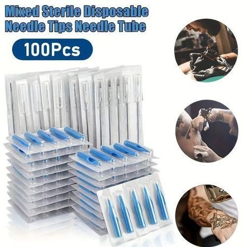 product_image_name-Generic-Pack of 1 00 Disposable Tattoo N eedles and Syringes-1