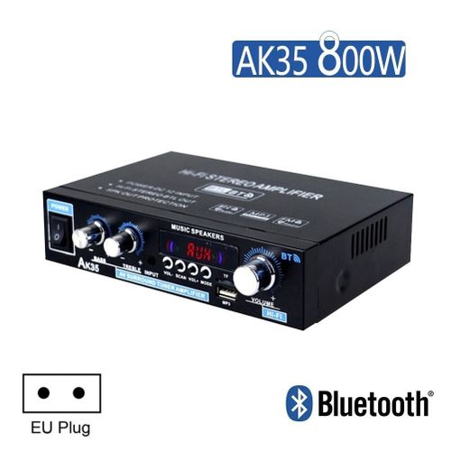 Generic 800W Amplificateur Numérique Bluetooth Haut-parleur Amplificateur  Subwoofer Haut-parleur 100-240V 12V EU Plug - Prix pas cher