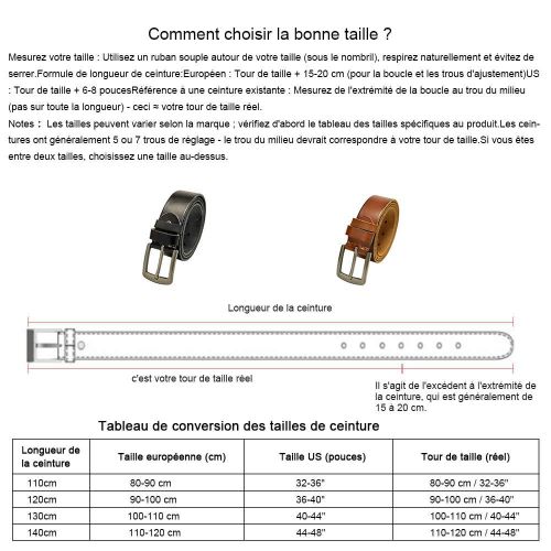 product_image_name-Fosongya-Ceinture en cuir pour homme avec boucle à ardillon - Marron classique, largeur 3,8 cm, boîte cadeau incluse-6