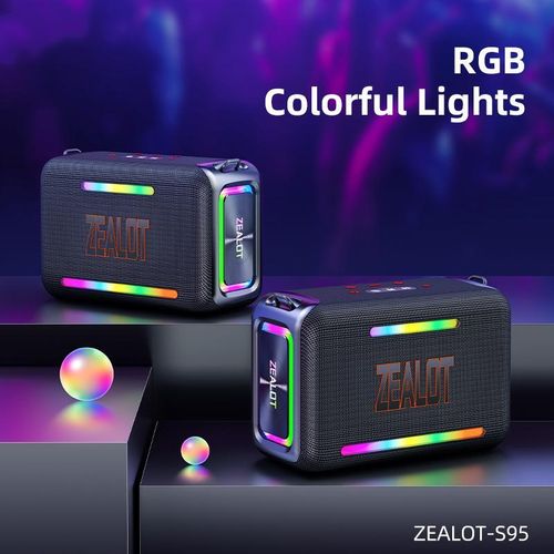Zealot S95 – Enceinte Bluetooth Portable avec LED multicolores et sangle - image 5