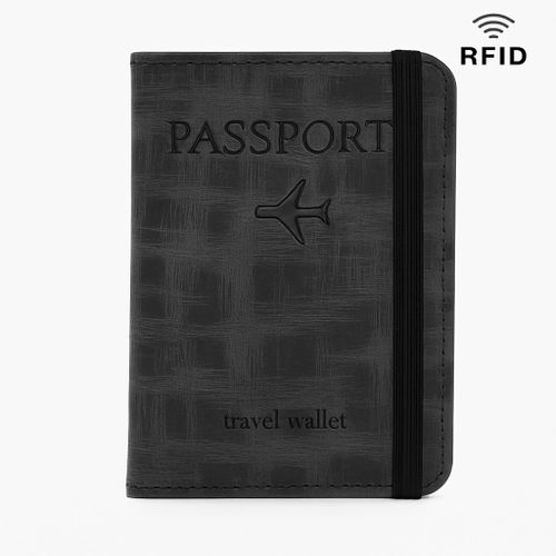 product_image_name-Classic Accessories-Porte-passeport en cordon élastique double, grande capacité, porte-cartes, porte-monnaie, porte-cartes, étui à passeport portable pour affaires - NOIR-1