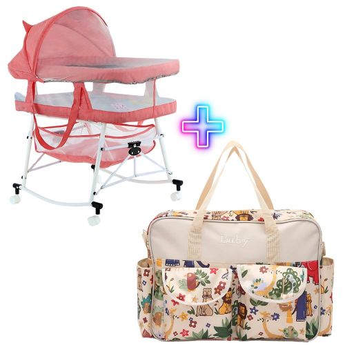 product_image_name-Generic-Kit De Naissance Lit, Berceau Pliable Plus Sac à Linge étanche-1