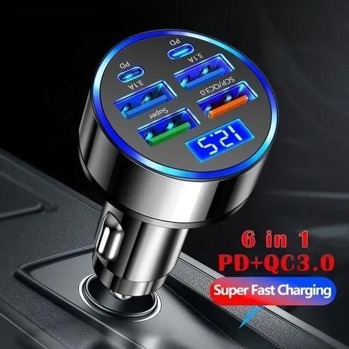 Chargeur de voiture super rapide multiportes main image 0