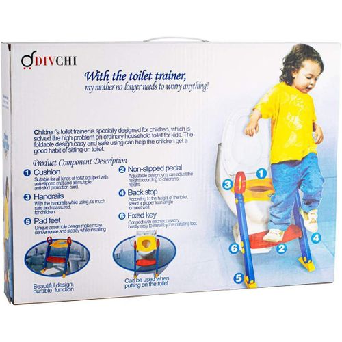 Generic Réducteur de toilettes avec échelle pour enfants - image 4