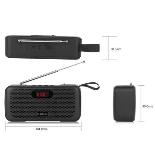 INN Enceinte Bluetooth Haut-parleur Bluetooth Radio FM Extérieure  Haut-parleur Bluetooth Portable Noir - Cdiscount TV Son Photo