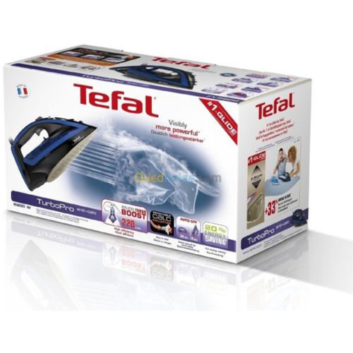 product_image_name-Tefal-Fer A Repasser A Vapeur Tefal Turbo Pro-2800w-bleu-noir-2
