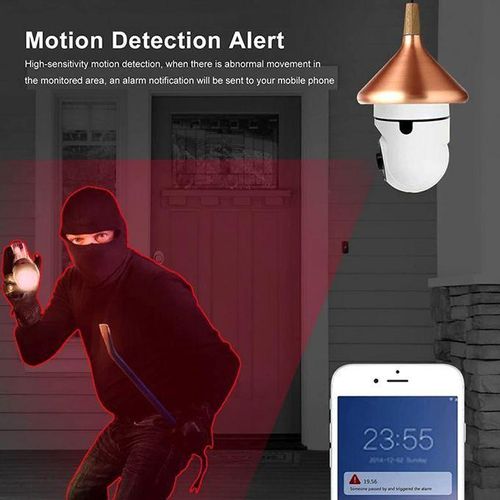 product_image_name-Generic-Wi-Fi 360 Caméra à Ampoule Panoramique 1080P Caméra De Sécurité-blanc-7