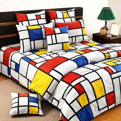 Generic 2 Draps de 2 places +4 taires 100 %coton confort