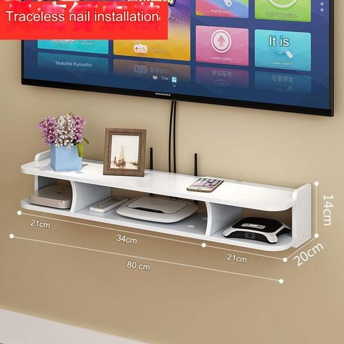 product_image_name-Generic-Meuble TV, meuble TV bas, étagère murale, support mural pour TV - étagère murale de 80 cm pour ranger les composants TV.-1