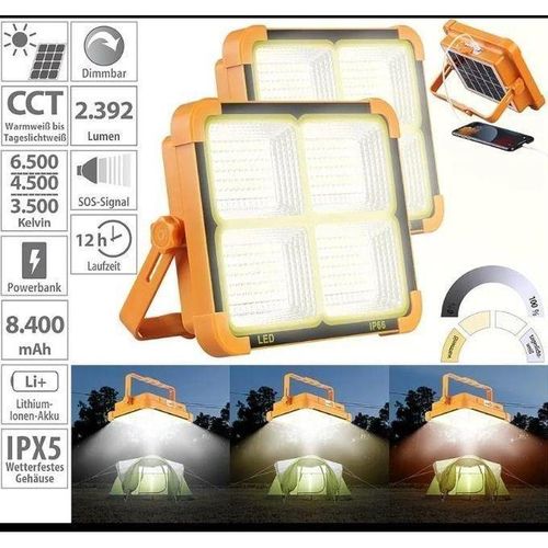 product_image_name-Generic-Puissant Projecteur LED Solaire Rechargeable 150W-7