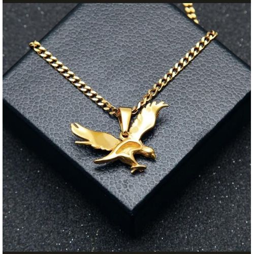 product_image_name-Fashion-Chaîne En Acier Inoxydable Doré Pendentif Aigle-3