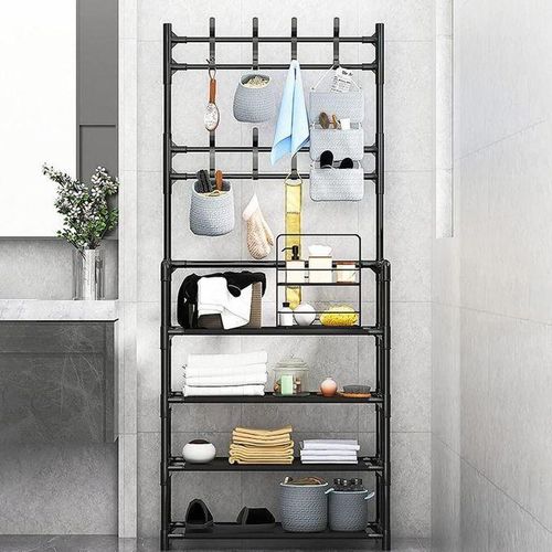 product_image_name-Generic-Spécial Porte-manteau Avec Rangement Pour Chaussures, étagère De Suspension D'entrée-2