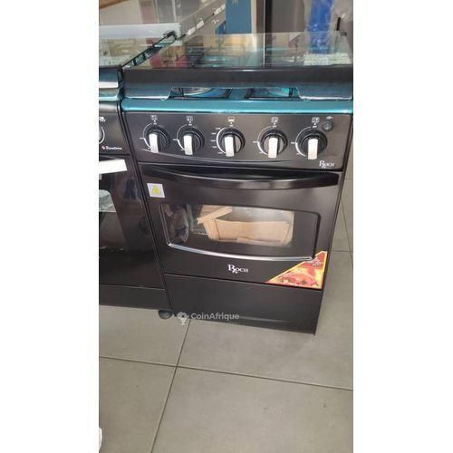Generic Cuisinière Inox 4 Feux Avec Four De Cuisson A 2 Feux Haut Et Bas