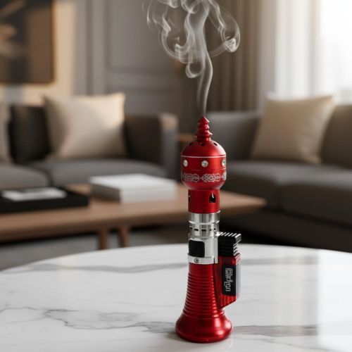 product_image_name-Generic-Peigne à Bakhoor Électrique - Brûleur d'Encens Portable pour Cheveux - Rouge-1