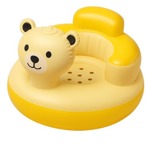 Generic  Fauteuil Gonflable Bébé – Design Ourson Jaune - image 3