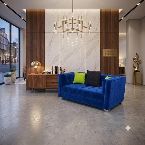 SIMO Fauteuil Canapé ANKARA 2 places Bleu - image 2