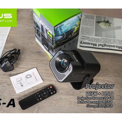 product_image_name-CALUS- Mini Vidéo projecteur _H15-A _ Smart WiFi 6 + Bluetooth 5.0 – Portable HD – 2GB RAM / 8GB ROM – Cinéma à domicile-2