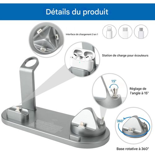 product_image_name-Generic-Station de Charge 4-en-1 Premium – Support de Charge Rapide pour iPhone, Samsung, Apple Watch & AirPods – Dock Multi-Connecteurs (Lightning, Type-C, Micro-USB) – Gris Sidéral-4