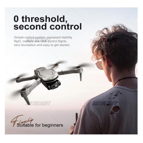 product_image_name-Generic-Drones V88 avec caméra 4K HDR, autonomie de vol de 45 minutes avec, mini drone de 330 g, format paume pour débutants 14+ retour intelligent, suivi, vol circulaire, vol tactile, transmission Wi-Fi-6
