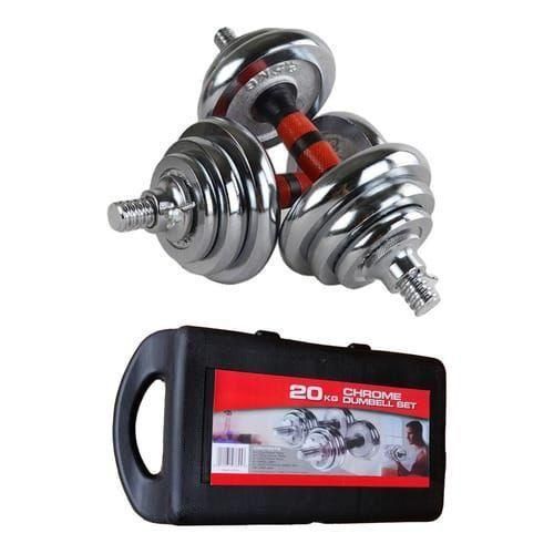 product_image_name-Generic-Haltère / Poids De Musculation / Fitness Dans 1 Mallette 20 Kg - Inox-2