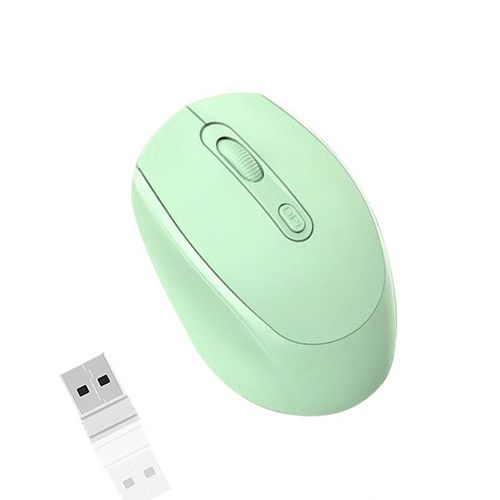 Generic Maus sans fil rechargeable 2,4 GHz Bluetooth, 2 modes – Vert
