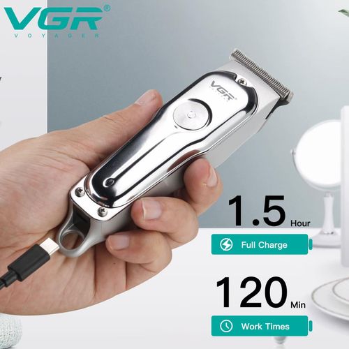 VGR Tondeuse Professionnelle – Précision Extrême – Rechargeable USB – Sans Fil - image 6