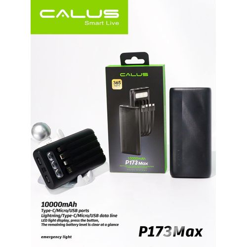 Generic  Batterie Externe – 10 000 mAh avec Câbles Intégrés