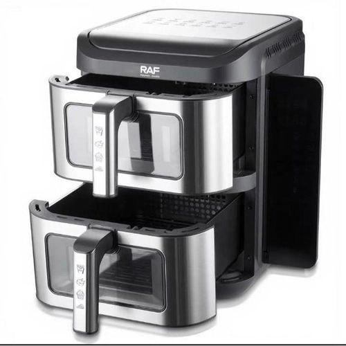 product_image_name-RAF-Four à air chaud numérique Double Decker 12L avec fenêtre de visualisation - 2800W-4