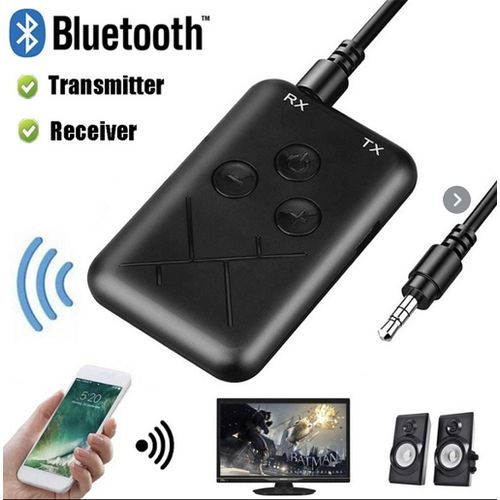 Transmetteur audio Bluetooth USB 2 en 1 Récepteur intelligent Plug and Play  pour casque TV PC Couleur: noir 