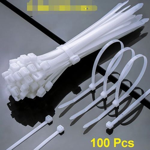 100 pièces Attaches de câble en plastique, Attaches de câble