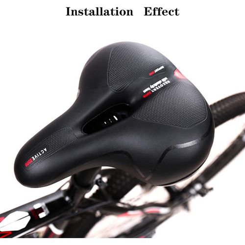 product_image_name-Generic-Selle de vélo confortable, large et souple en gel avec coussin d'air sport - Noir-8