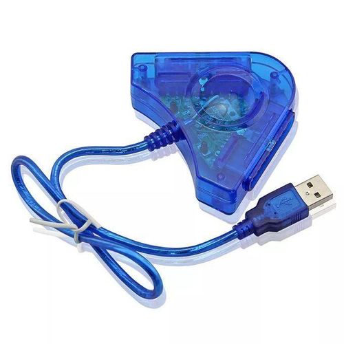 product_image_name-Generic-Câble adaptateur de convertisseur USB pour manette de jeu PS2, contrôleur de jeu pour Playstation 2, Avec Deux Ports Sur Console PS3-2