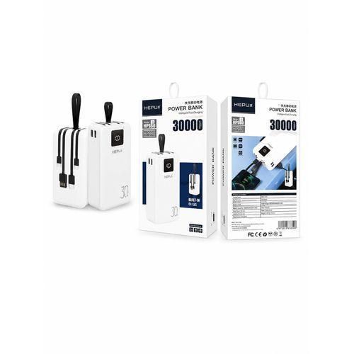 Hepu  Power Bank 30 000 mAh – Câbles Intégrés – Charge Rapide - image 2