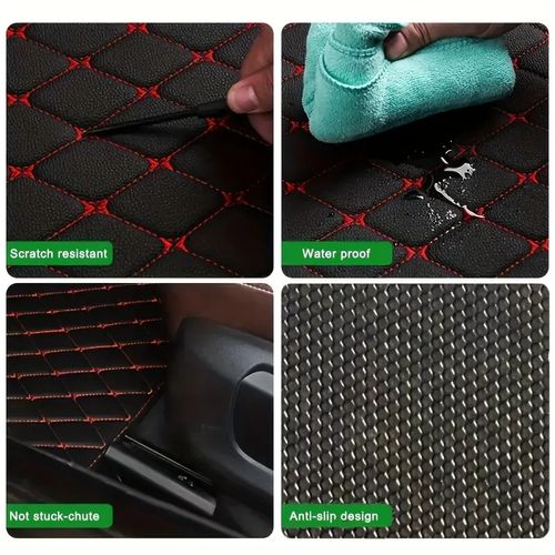 4pcs Tapis De Sol De Voiture En PVC Imperméable, Tapis De Voiture Au Design  Simple Pour Hommes Et Femmes - Temu France