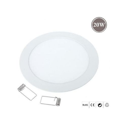 Spot LED encastrable 12W ∅170mm rond extra plat Lumière blanche (6500k)