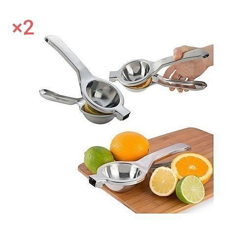 Presse citron manuel, lot de 2, presse agrumes 2 en 1 pour citron