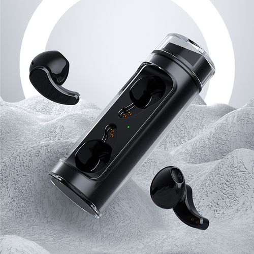 Generic Écouteurs Bluetooth Sans Fil Avec étui De Chargement, Pro T6, Microphone Intégré, IOS, Android- Noir - image 2