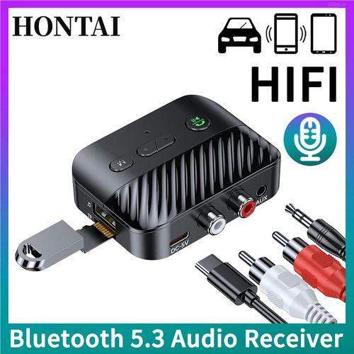 Generic Adaptateur Sans Fil à Affichage Numérique Bluetooth 5.3,  émetteur-Récepteur Audio 2 En 1 - Noir - Prix pas cher