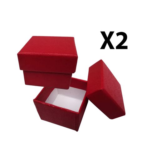 Generic 2 Boites Cadeau/Bijoux En Carton- Rouge - Prix pas cher