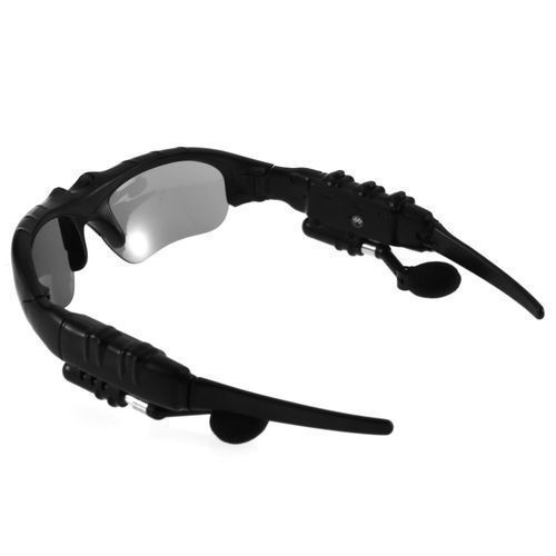 Generic Lunettes Solaire Bluetooth Kit Mains Librees MP3 Noir